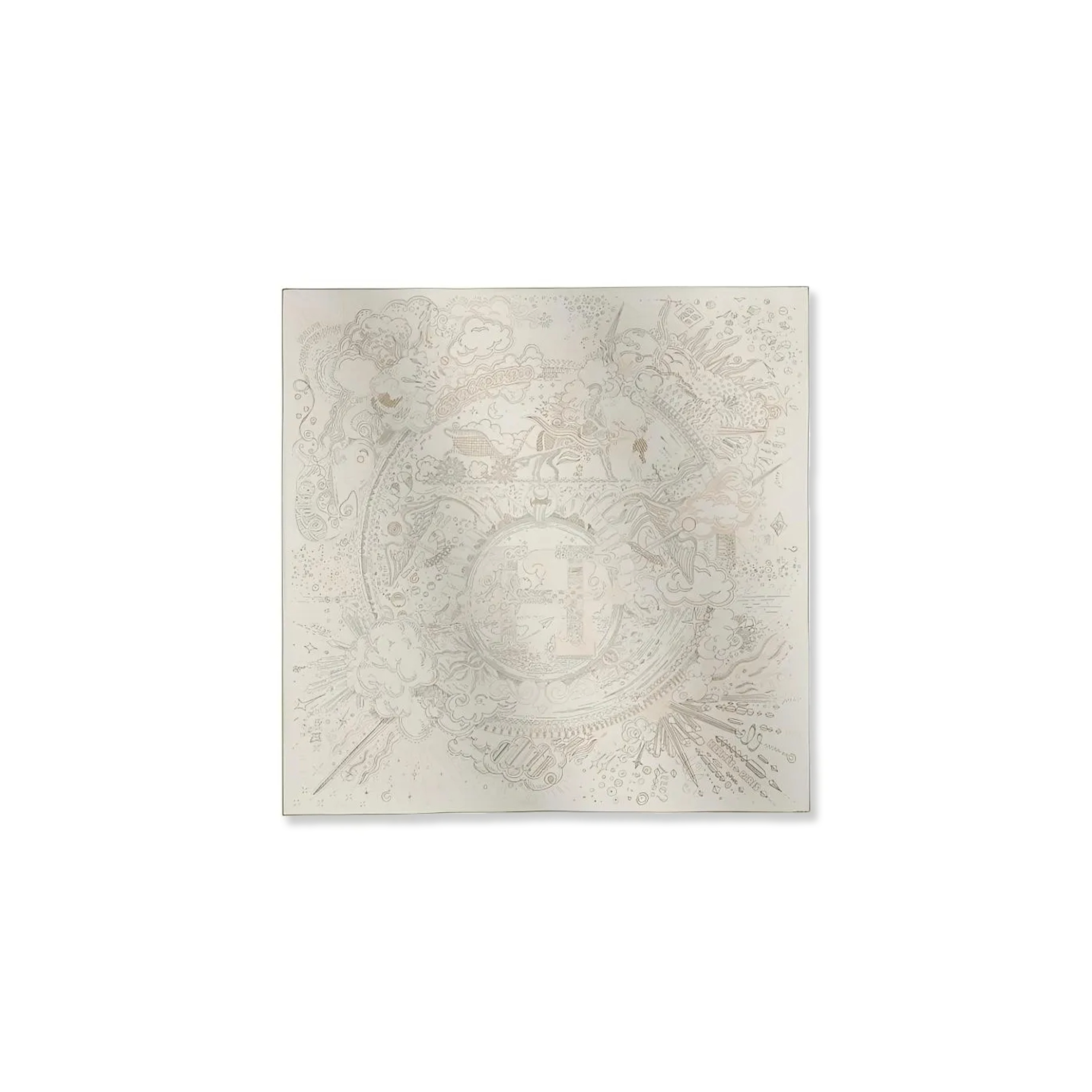 SCARF HERMES PLEASE HOLD THE LINE SCARF 90 H004187S (88.5*88.5cm)